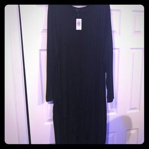 NWT TORRID BLACK TIE FRONT ASYMMETRICAL TUNIC TOP